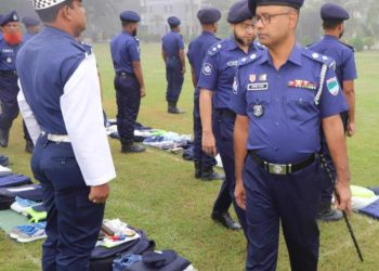 চুয়াডাঙ্গায় জেলা পুলিশের মাসিক কীট পরিদর্শন ও প্যারেড অনুষ্ঠান